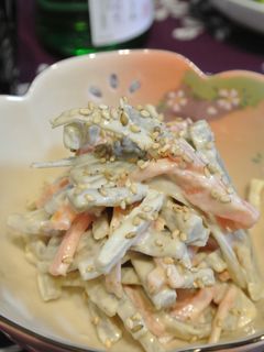 牛蒡の濃厚ごまサラダ-レシピのメイン写真