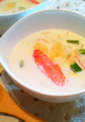【香り箱】&野菜とチーズのクリームスープ-レシピのメイン写真