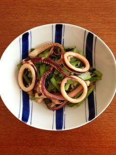 イカと小松菜の煮物-レシピのメイン写真
