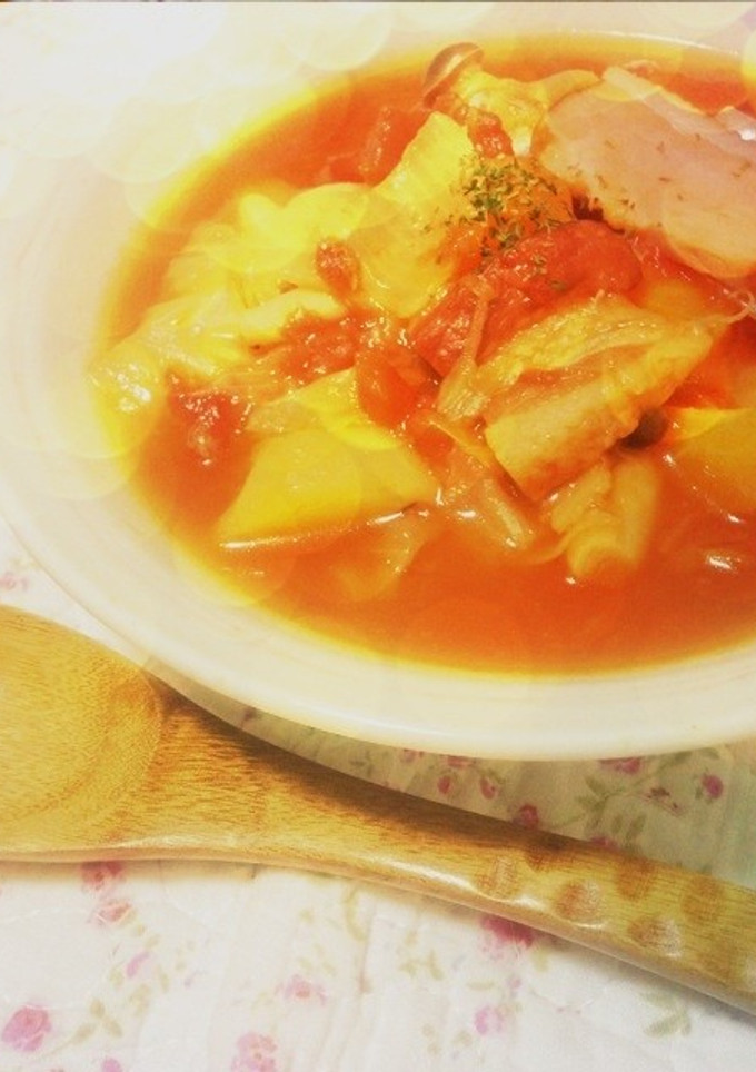 我が家の簡単トマトスープ-レシピのメイン写真