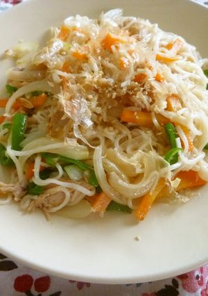 ごま油香る♪そうめんチャンプル～☆-レシピのメイン写真