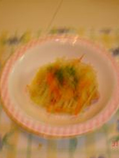 千切り野菜のワイン蒸し-レシピのメイン写真