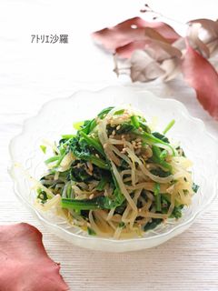 あっという間!もやし&ほうれん草のナムル-レシピのメイン写真