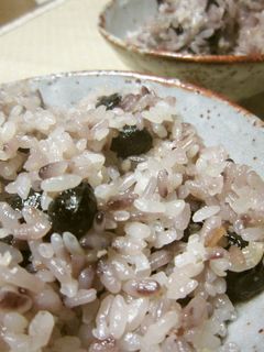 炒り黒豆おこわ-レシピのメイン写真