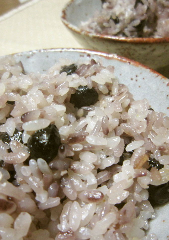 炒り黒豆おこわ-レシピのメイン写真
