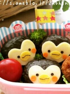 簡単!キャラ弁当☆ペンギンちゃん♪-レシピのメイン写真
