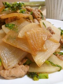 冬のおごっつぉ☆大根と豚肉の甘辛炒め-レシピのメイン写真