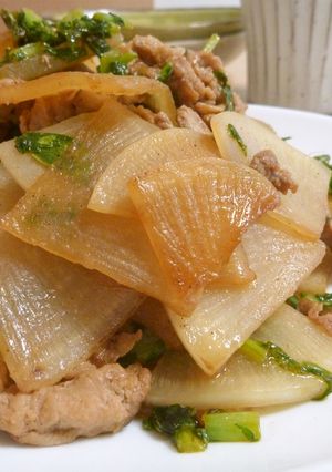冬のおごっつぉ☆大根と豚肉の甘辛炒め-レシピのメイン写真