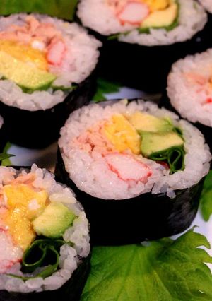ヘルシー恵方巻き（サラダ巻き）-レシピのメイン写真