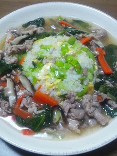 とろシャキ!小松菜のあんかけチャーハン-レシピのメイン写真