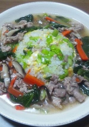 とろシャキ！小松菜のあんかけチャーハン-レシピのメイン写真