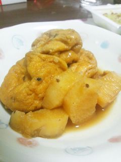 ほくっとじゅわ~んな長いもとがんもの煮物-レシピのメイン写真