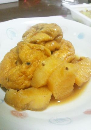 ほくっとじゅわ~んな長いもとがんもの煮物-レシピのメイン写真