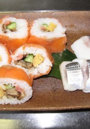 スモークサーモンの巻き寿司-レシピのメイン写真