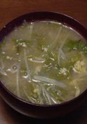 水菜と卵の酸っぱいスープ-レシピのメイン写真