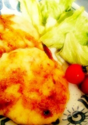 ツナポテバターお焼き-レシピのメイン写真