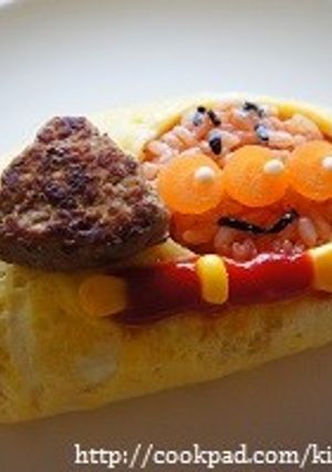 イベントに♪空飛ぶアンパンマンオムライス-レシピのメイン写真