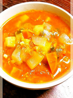 余り野菜でエコなミネストローネ-レシピのメイン写真