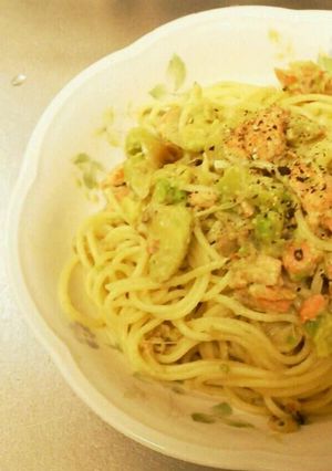 鮭とアボカドのクリームパスタ-レシピのメイン写真