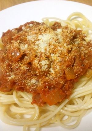 ツナ缶でこくのある濃厚トマトソースパスタ-レシピのメイン写真