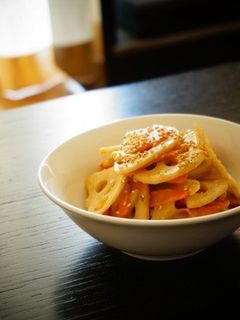 れんこんと人参の味噌バターきんぴら-レシピのメイン写真
