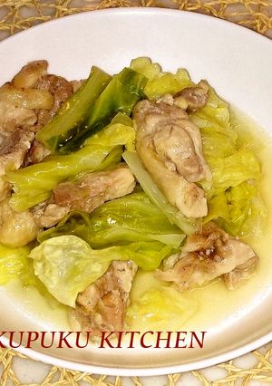 鶏肉とキャベツの塩麹蒸し-レシピのメイン写真