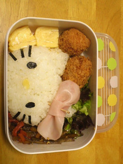 キティちゃん☆キャラ弁-レシピのメイン写真