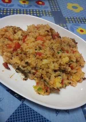 貝の缶詰と福神漬け炒飯-レシピのメイン写真