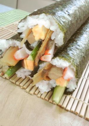 我が家の太巻き寿司★7種の具★恵方巻き★-レシピのメイン写真