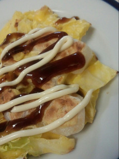 お餅でお好み焼き風!-レシピのメイン写真