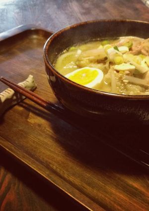 前日の余った味噌汁で肉うどん-レシピのメイン写真