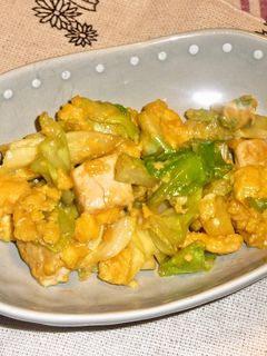 キャベツと豆腐の炒り卵-レシピのメイン写真