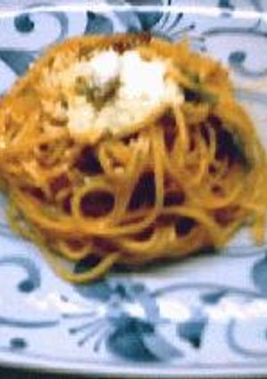 セロリの葉とベーコンのスパゲティー-レシピのメイン写真
