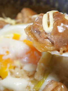 簡単温泉卵のせ☆たっぷり長ネギ鶏照り丼♪-レシピのメイン写真
