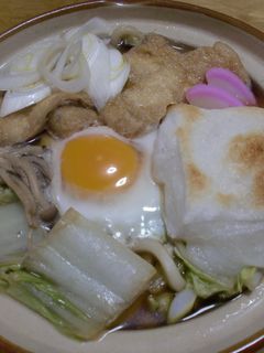 力うどん(もち入り鍋焼きうどん)-レシピのメイン写真