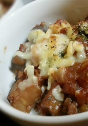 ご飯がすすむ♪ナスのボロネーゼチーズ焼き-レシピのメイン写真