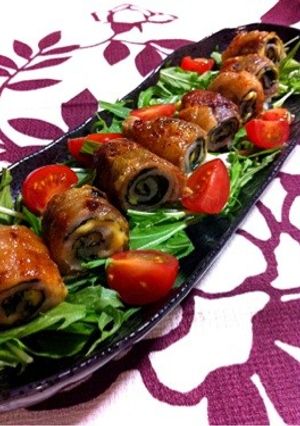 豚バラ肉☆チーズ海苔しそロール-レシピのメイン写真