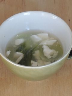 豆腐とチンゲン菜だけ!中華スープ-レシピのメイン写真