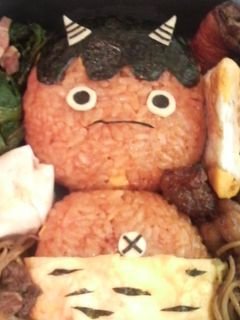 節分☆赤鬼のキャラ弁☆-レシピのメイン写真