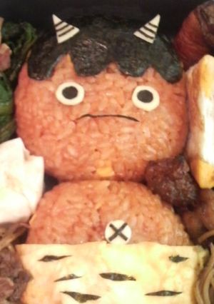 節分☆赤鬼のキャラ弁☆-レシピのメイン写真
