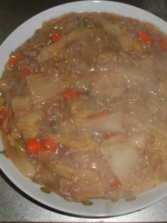 白菜消費メニュー♪豚汁風あんかけ-レシピのメイン写真