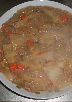 白菜消費メニュー♪豚汁風あんかけ-レシピのメイン写真