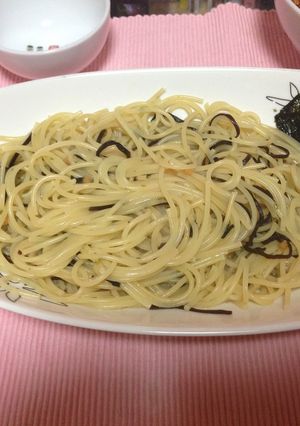 お茶漬けパスタ-レシピのメイン写真