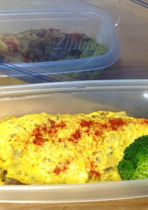 ◎成功◎カレーオムレツ弁当-レシピのメイン写真