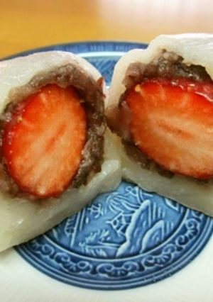 簡単！レンジですぐ！片付け楽！いちご大福-レシピのメイン写真