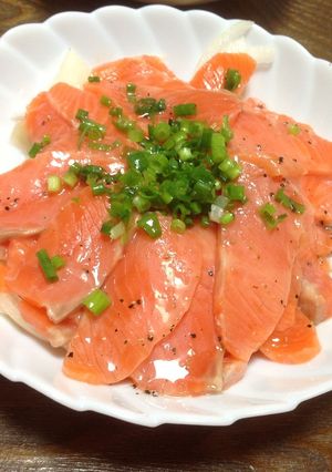 サーモンのカルパッチョ風-レシピのメイン写真