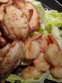 鶏の塩麴漬け焼きと海老のから揚げ -レシピのメイン写真