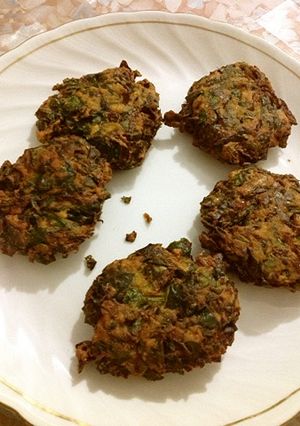 ほうれん草と玉ねぎのかき揚げ／フリッター-レシピのメイン写真