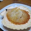 天然ホタテ貝のパン粉焼き