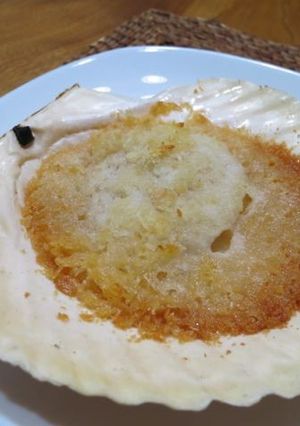 天然ホタテ貝のパン粉焼き-レシピのメイン写真